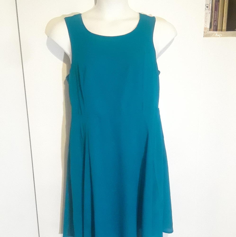 TORRID Teal Blue Midi Sheath Dress